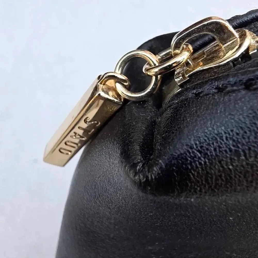 Staud black cosmetic bag